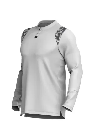 Men’s Ace Long Sleeve Golf Shirt - White/Camo