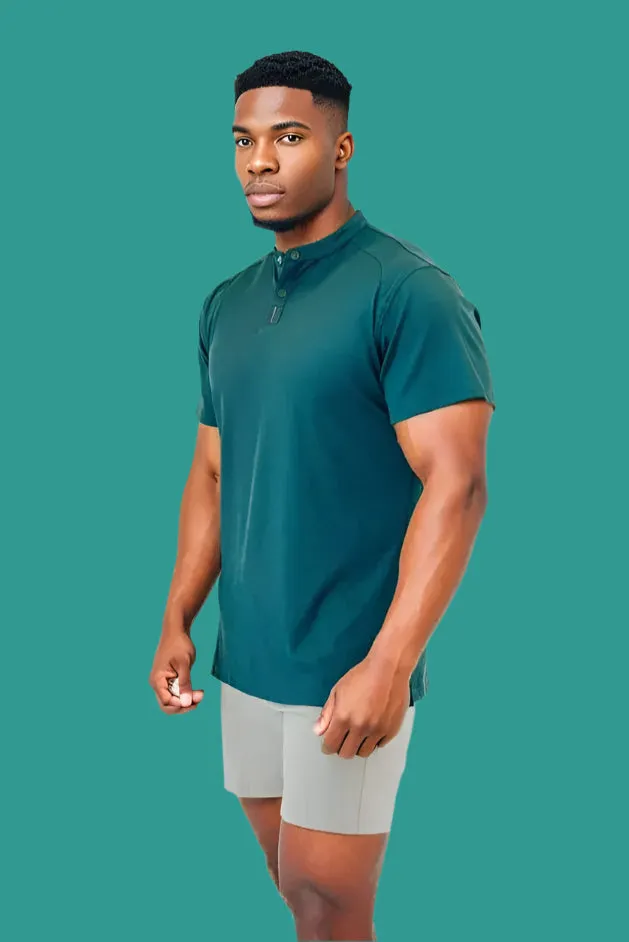 Men’s Ace Short Sleeve Golf Shirt - Pine Green