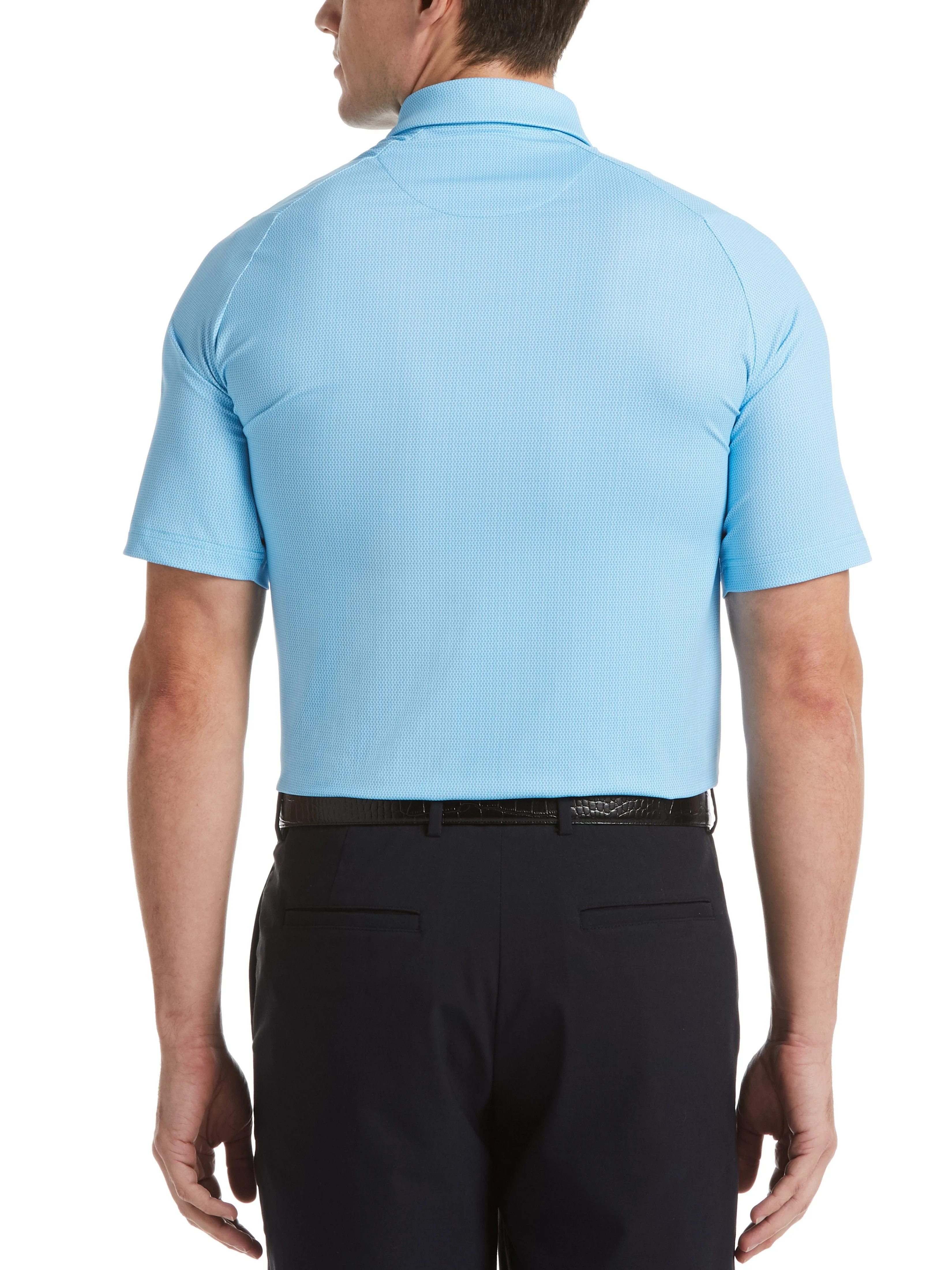 Mens Allover Micro Print Swing Tech™ Polo