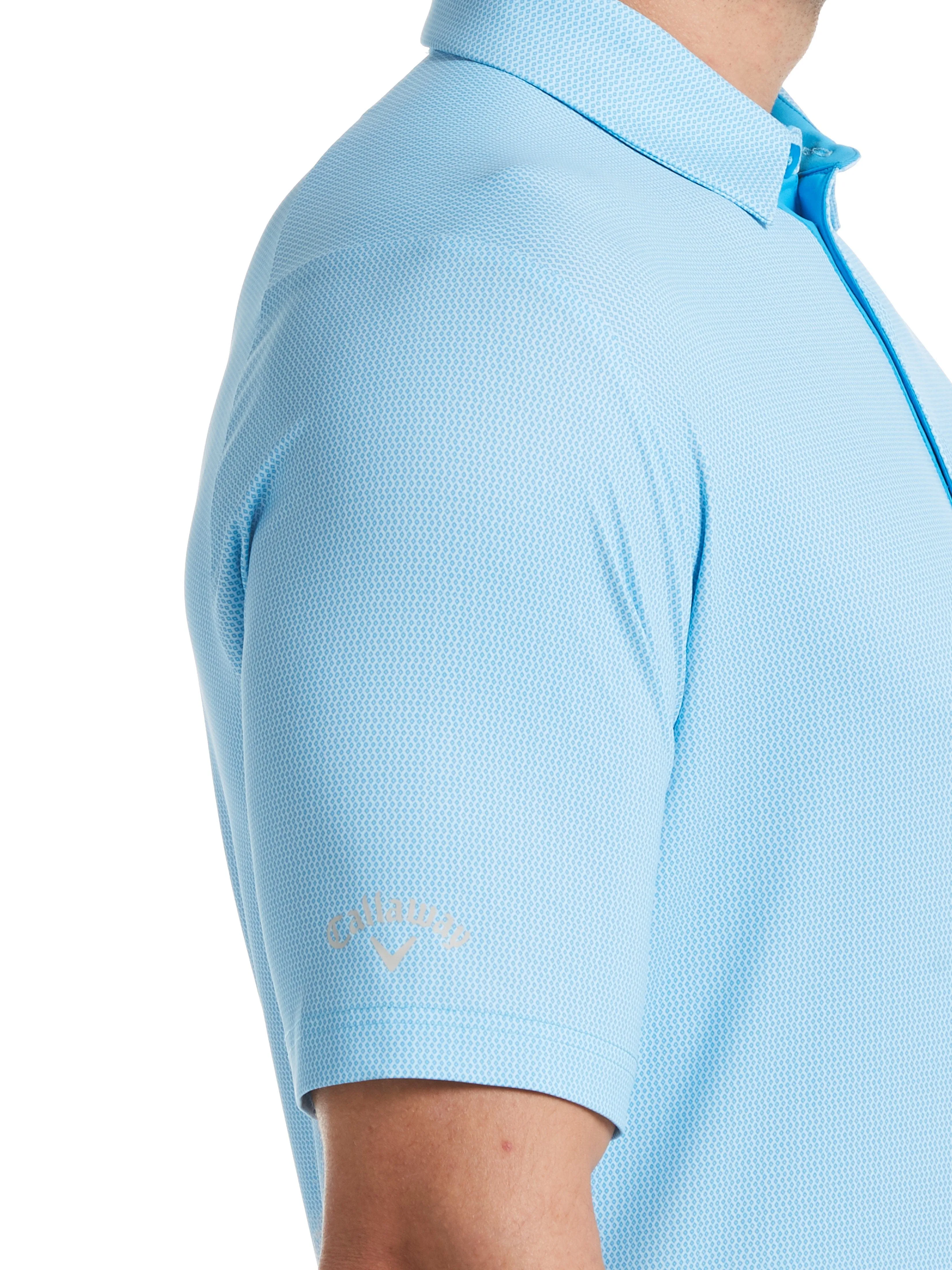 Mens Allover Micro Print Swing Tech™ Polo