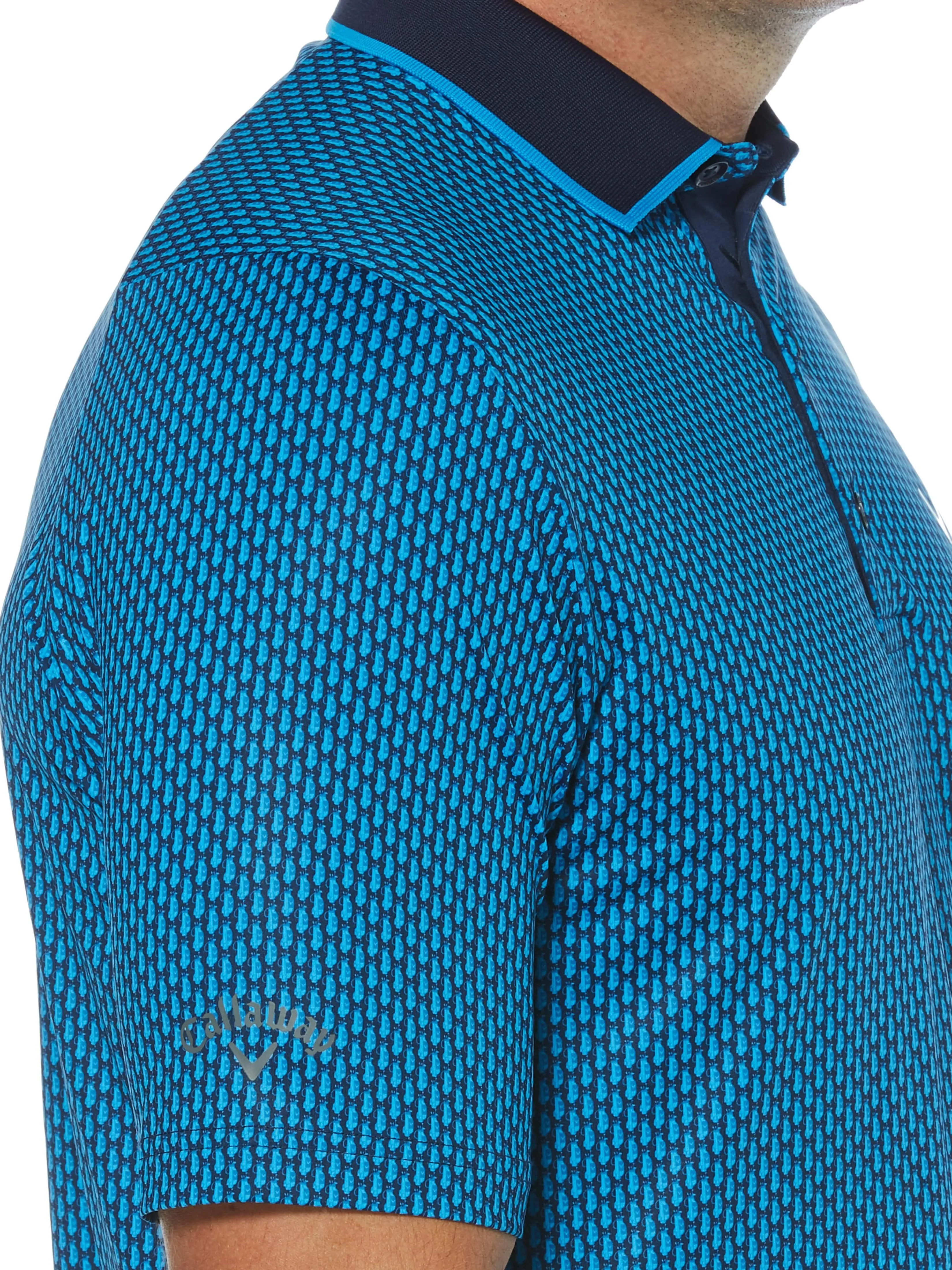 Mens Allover Novelty Print Swing Tech™ Polo