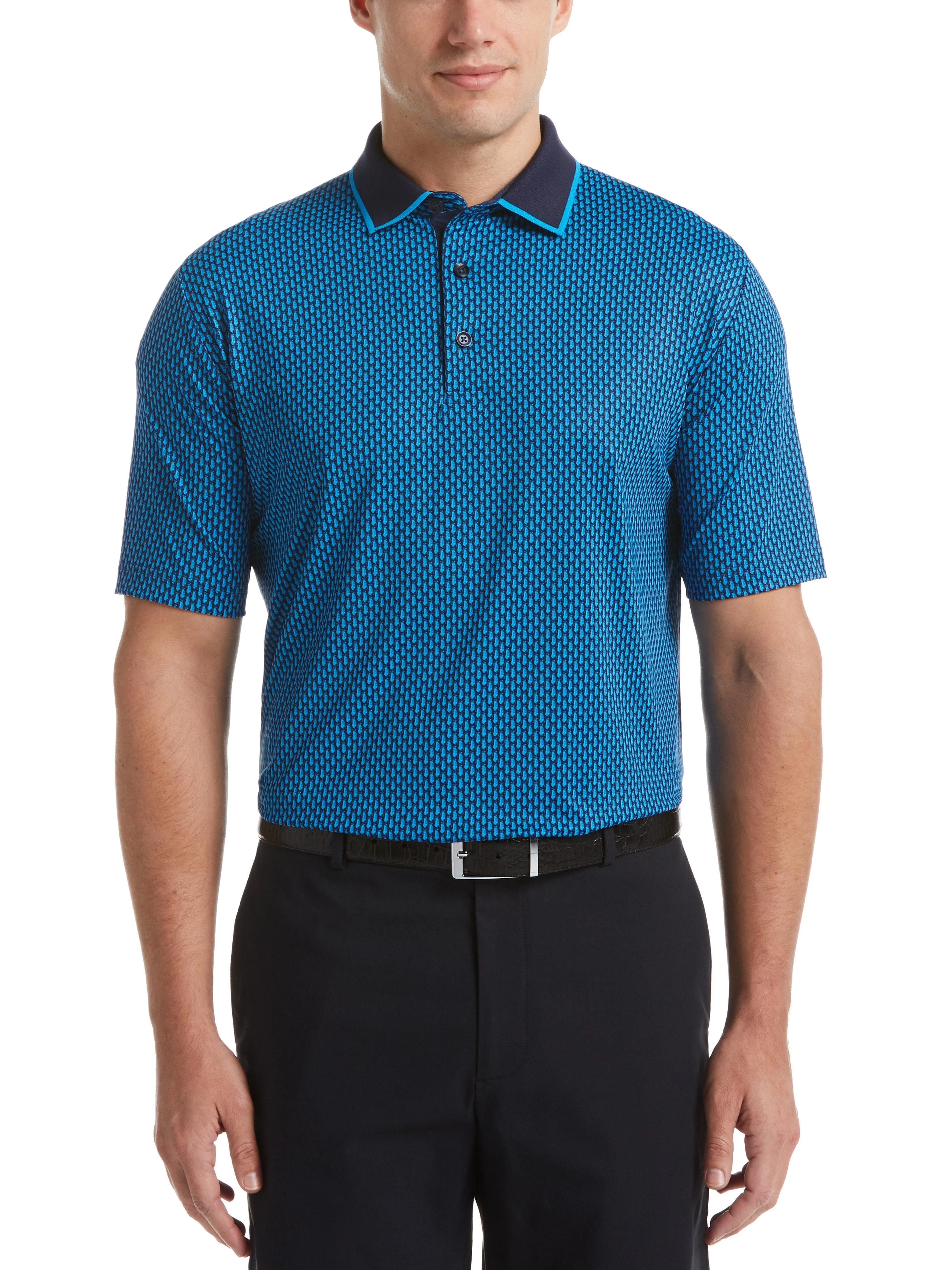 Mens Allover Novelty Print Swing Tech™ Polo
