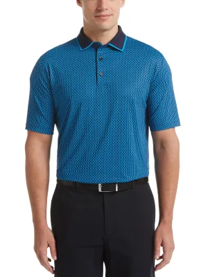 Mens Allover Novelty Print Swing Tech™ Polo