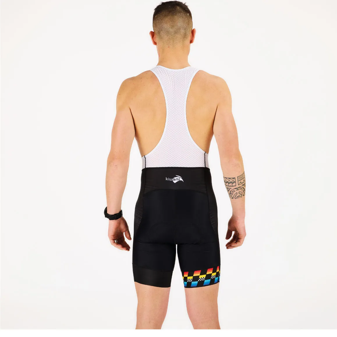 MEN'S AUBISQUE CYCLING BIB FINISHER BLACK