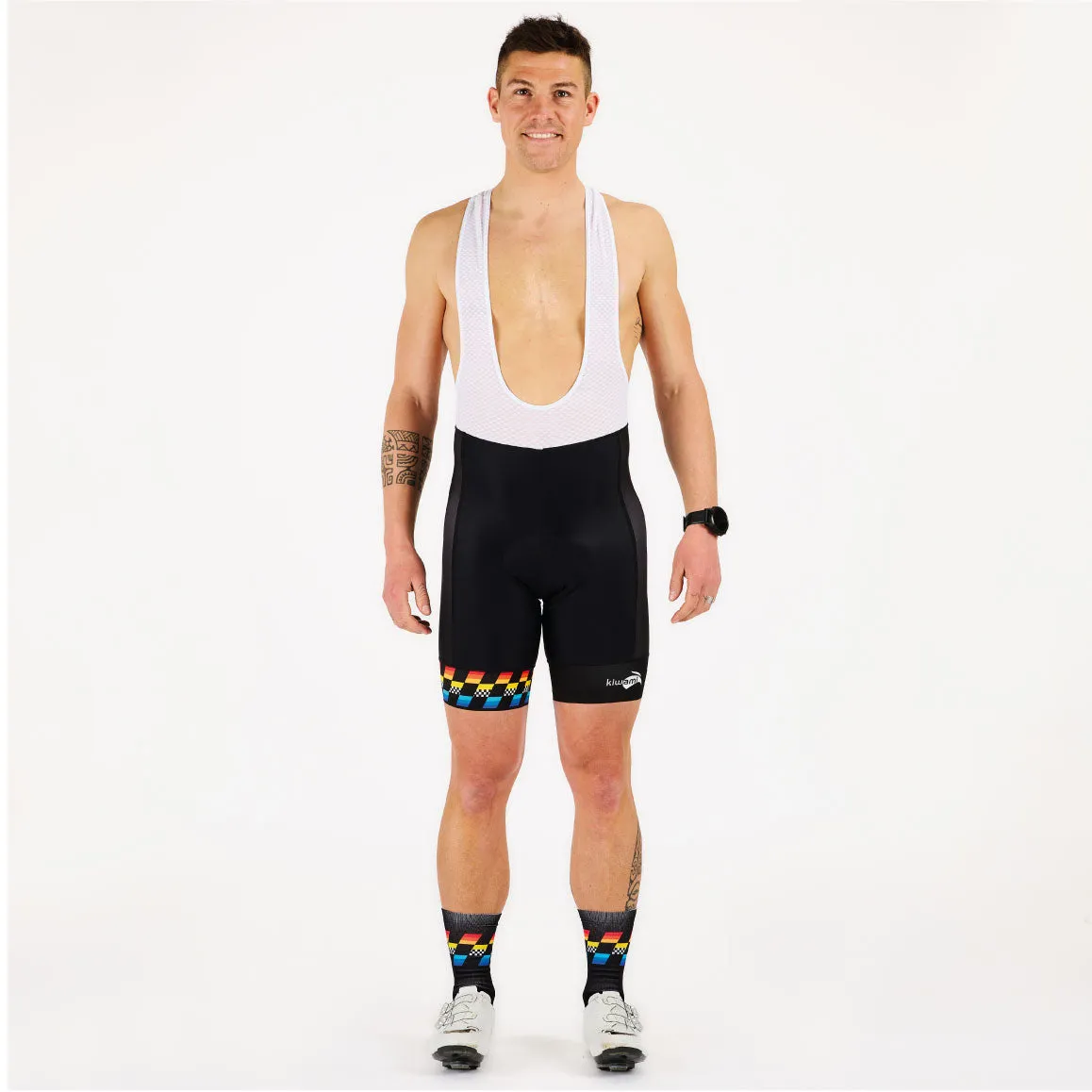 MEN'S AUBISQUE CYCLING BIB FINISHER BLACK