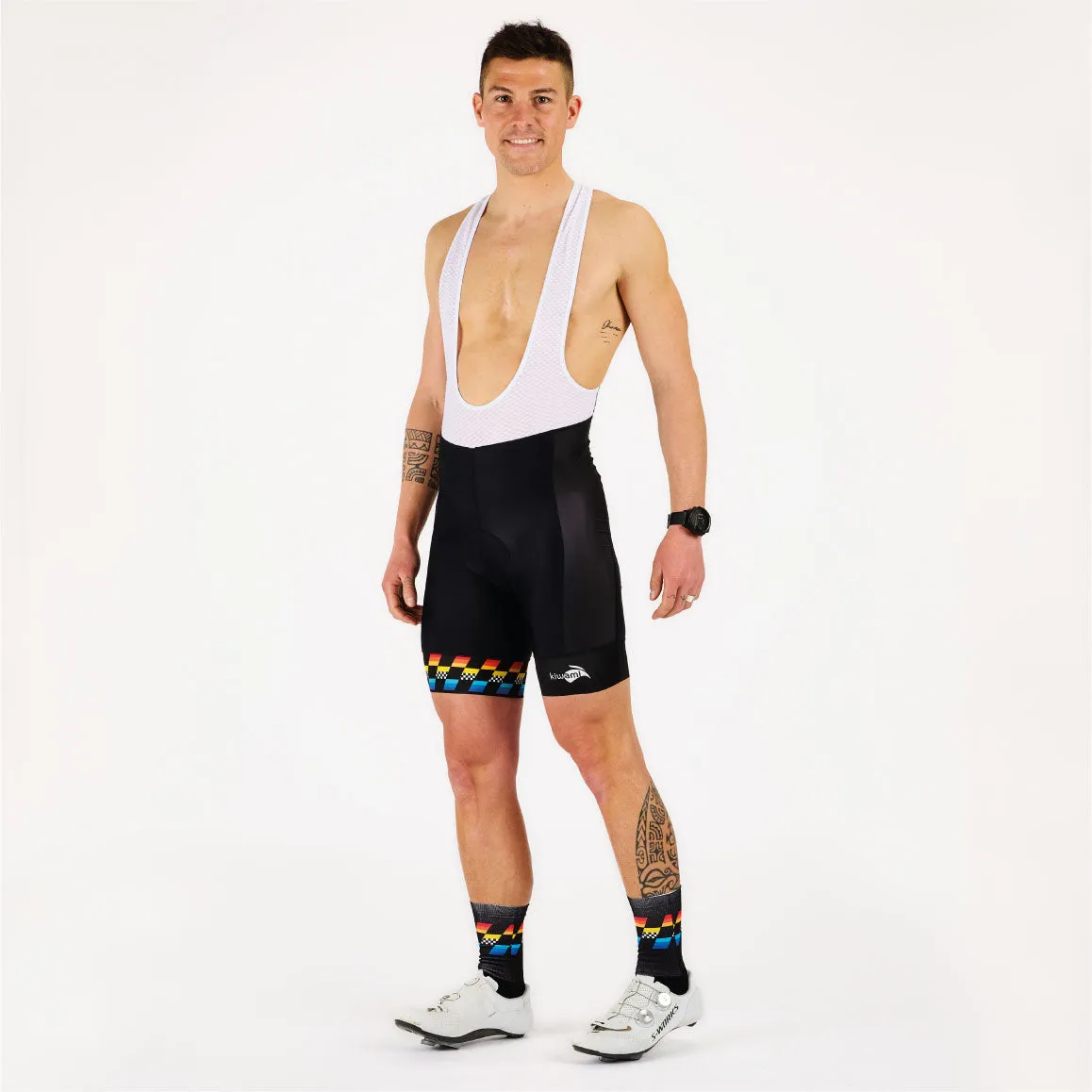 MEN'S AUBISQUE CYCLING BIB FINISHER BLACK