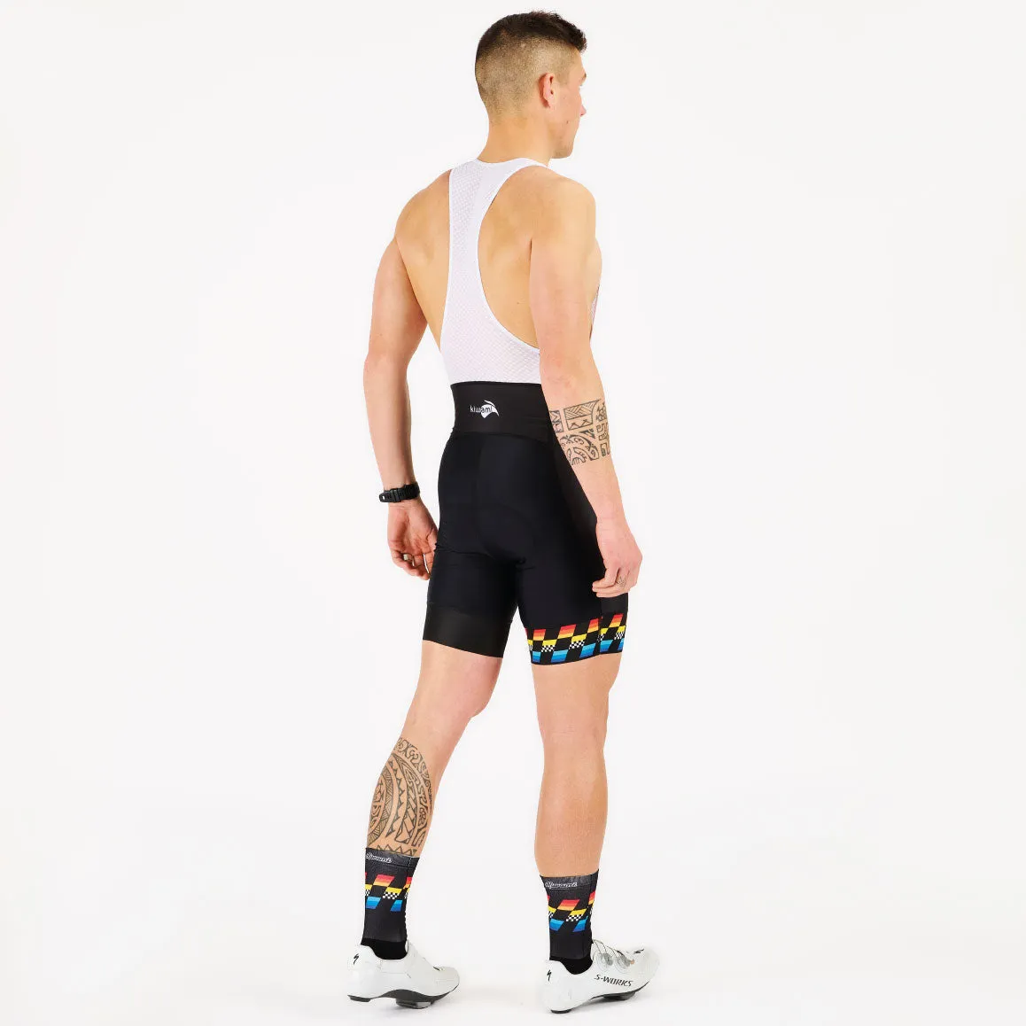 MEN'S AUBISQUE CYCLING BIB FINISHER BLACK