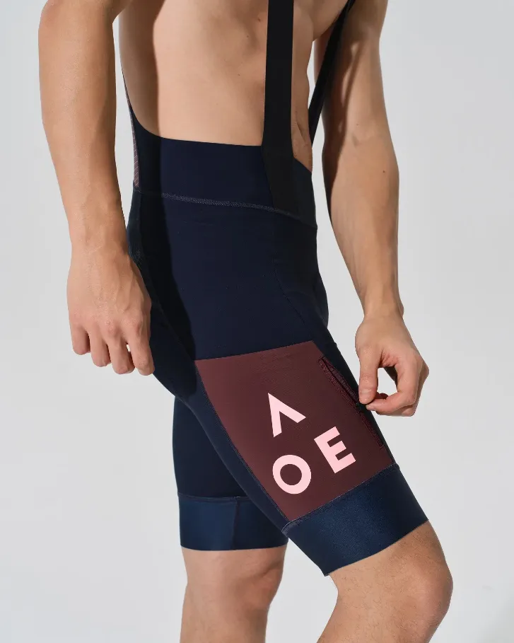 MENS BIB SHORTS STRAORDINARIO DARK BLUE