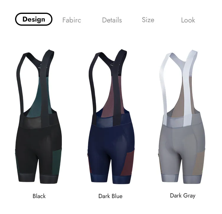 MENS BIB SHORTS STRAORDINARIO DARK GRAY