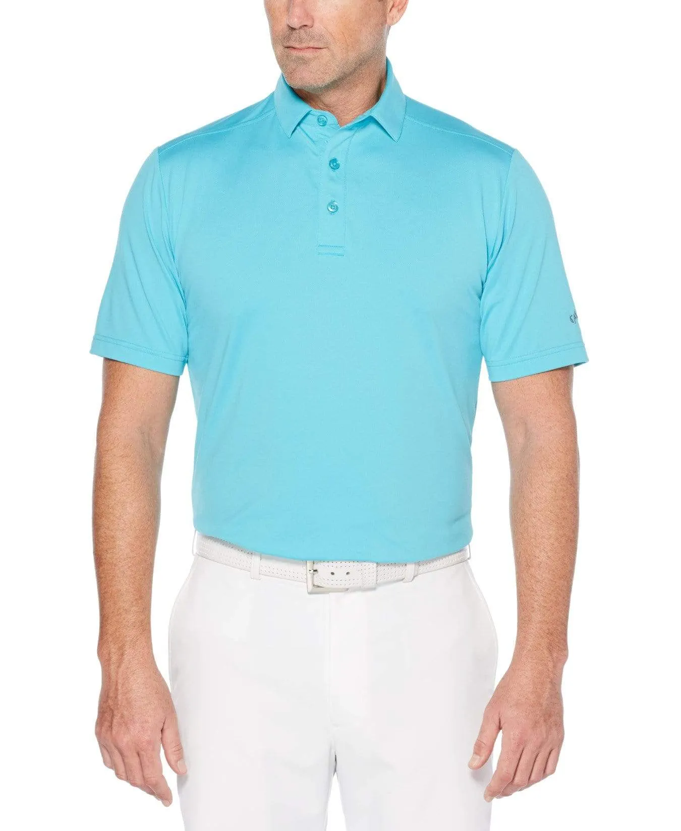 Mens Cooling Micro Hex Polo