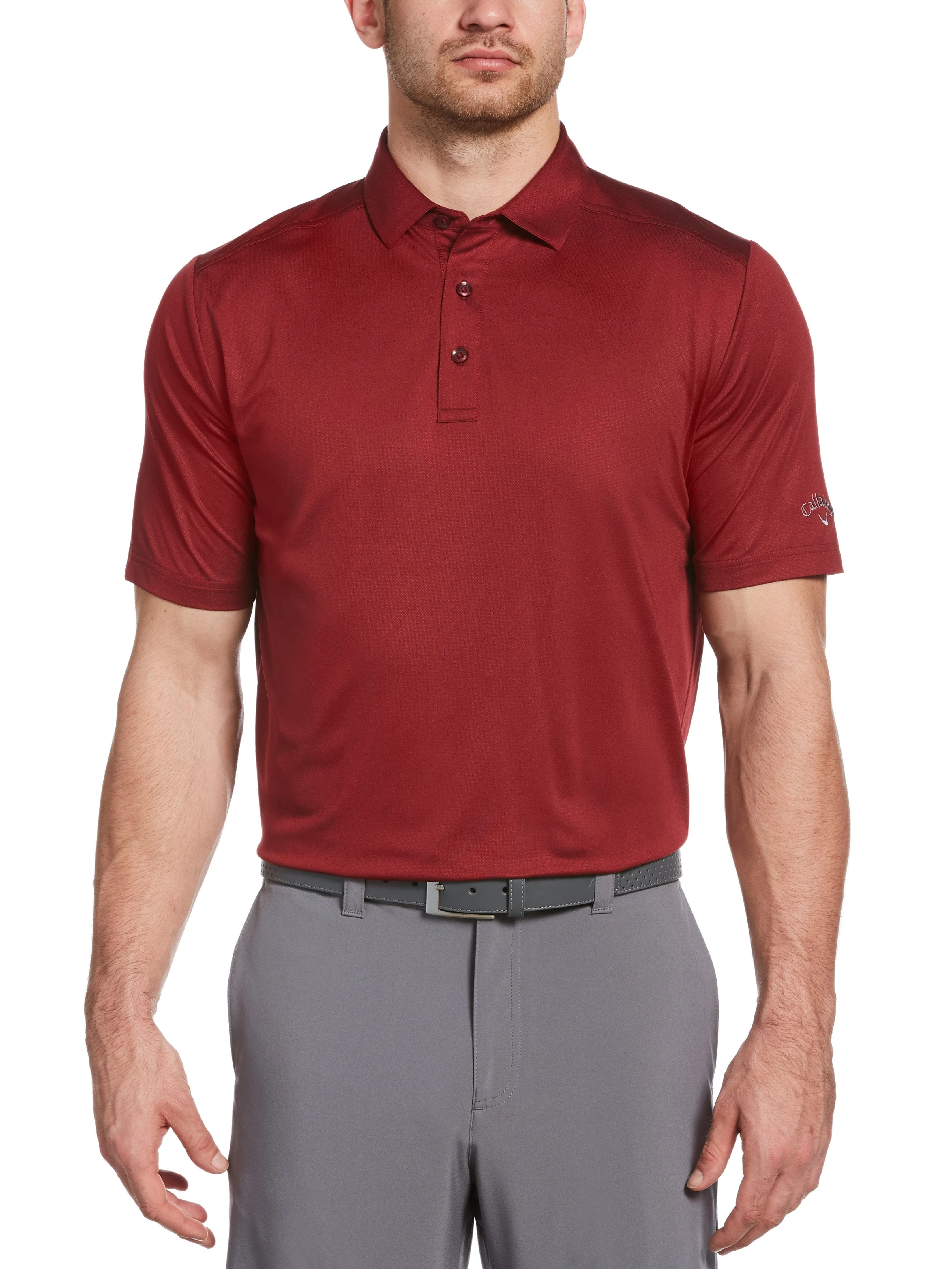 Mens Cooling Micro Hex Polo