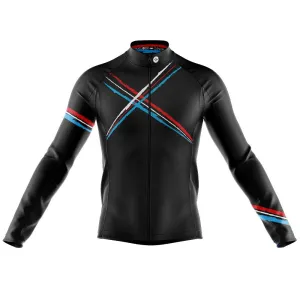 Mens Cross Black Long Sleeve Cycling Jersey