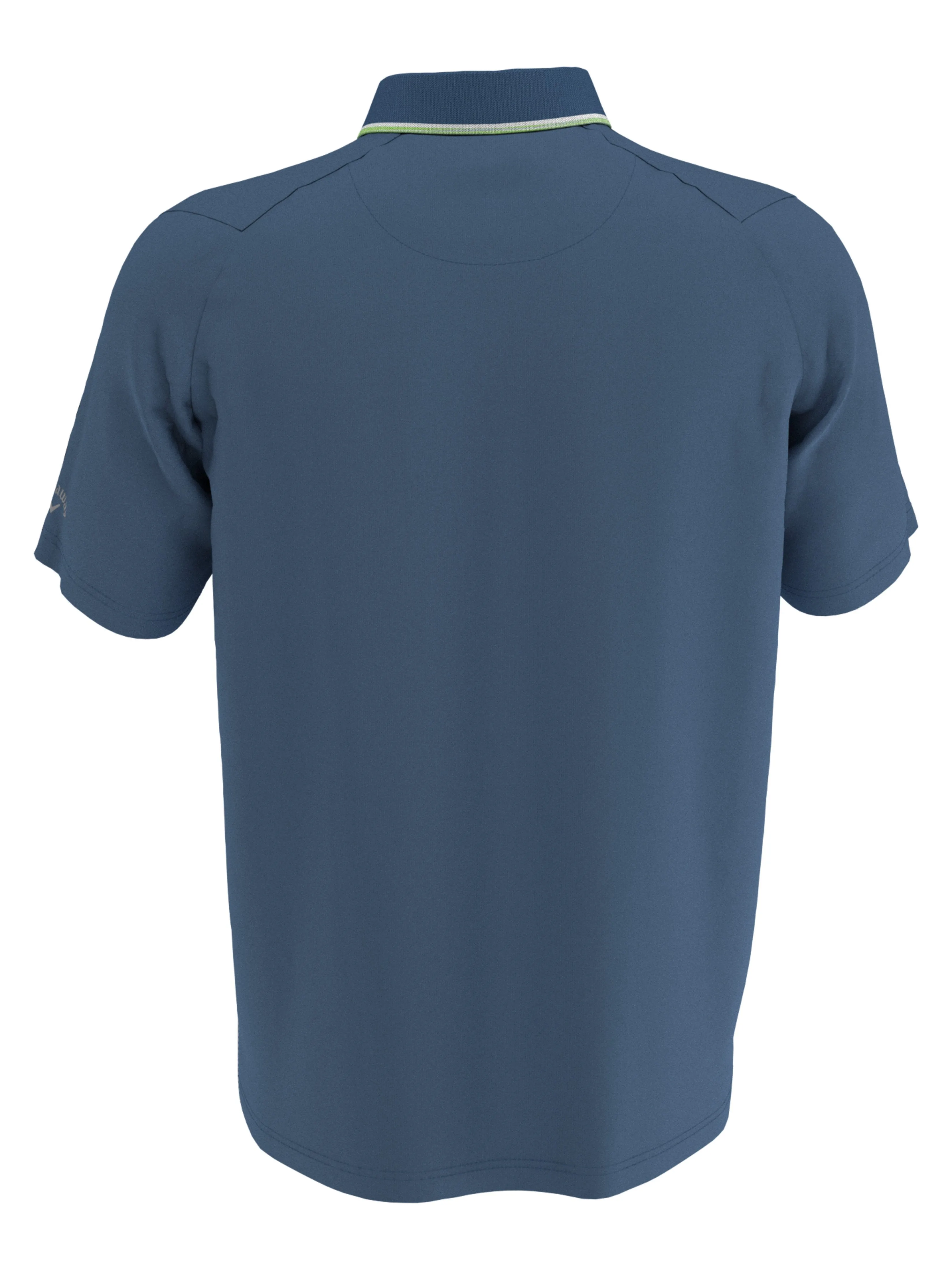 Mens Engineered Stripe and Micro Geo Print Polo