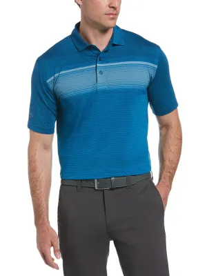 Mens Engineered Stripe Polo