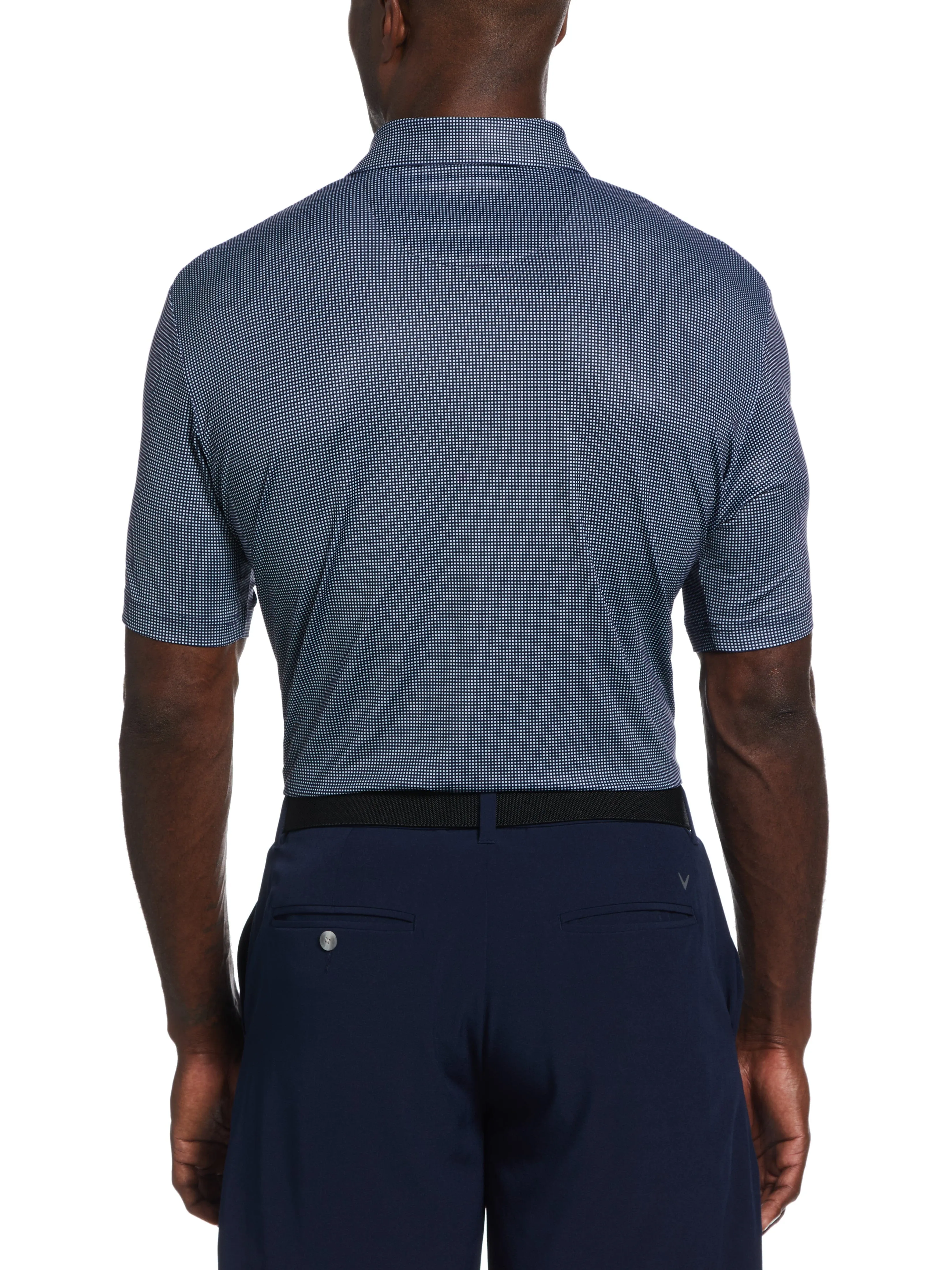 Mens Gingham Polo