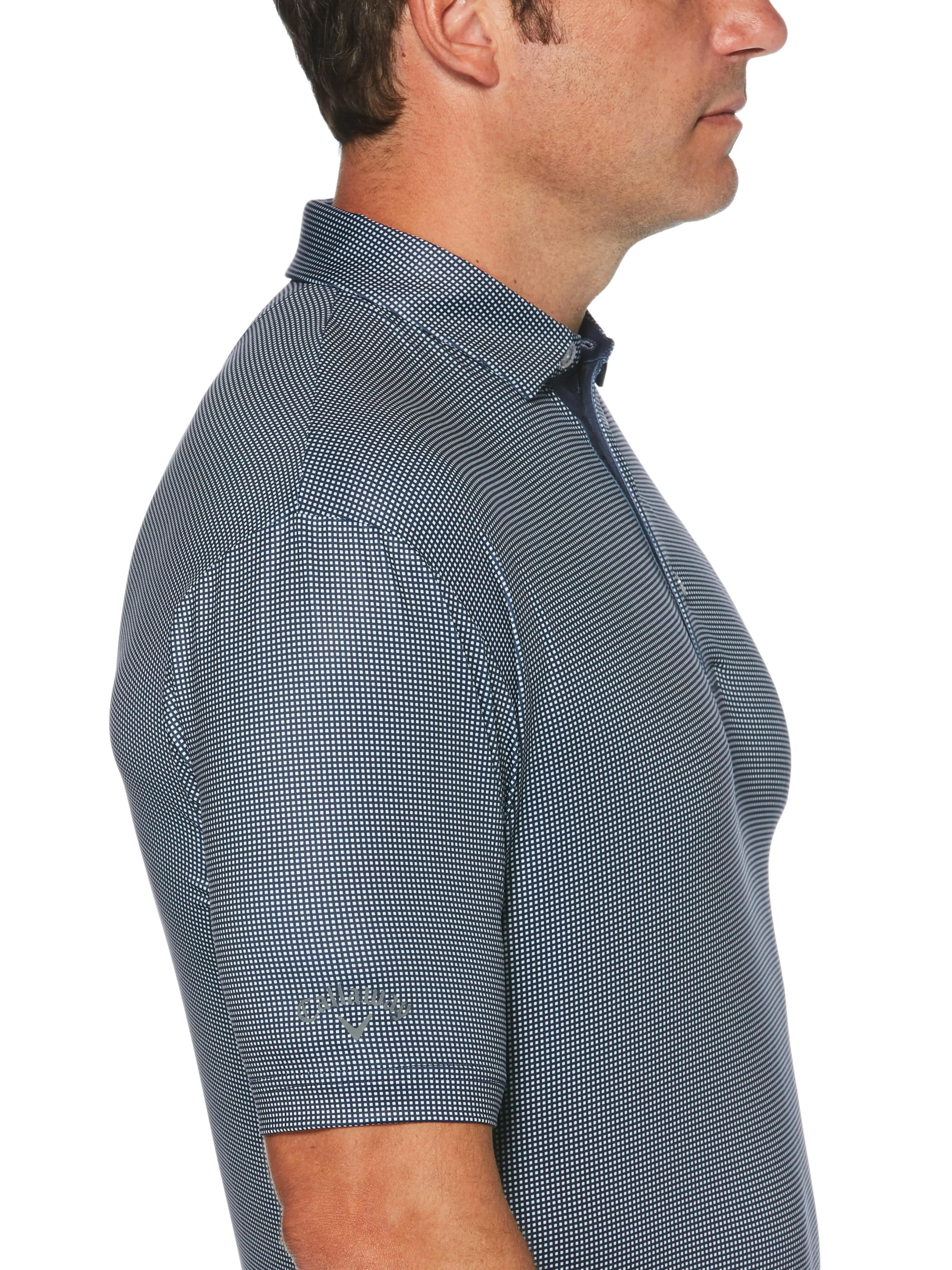 Mens Gingham Polo