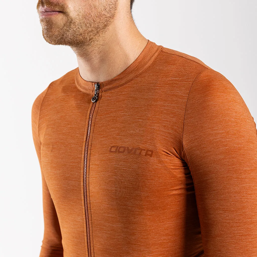 Men's Librio Long Sleeve Race Fit Jersey (Sandstone)