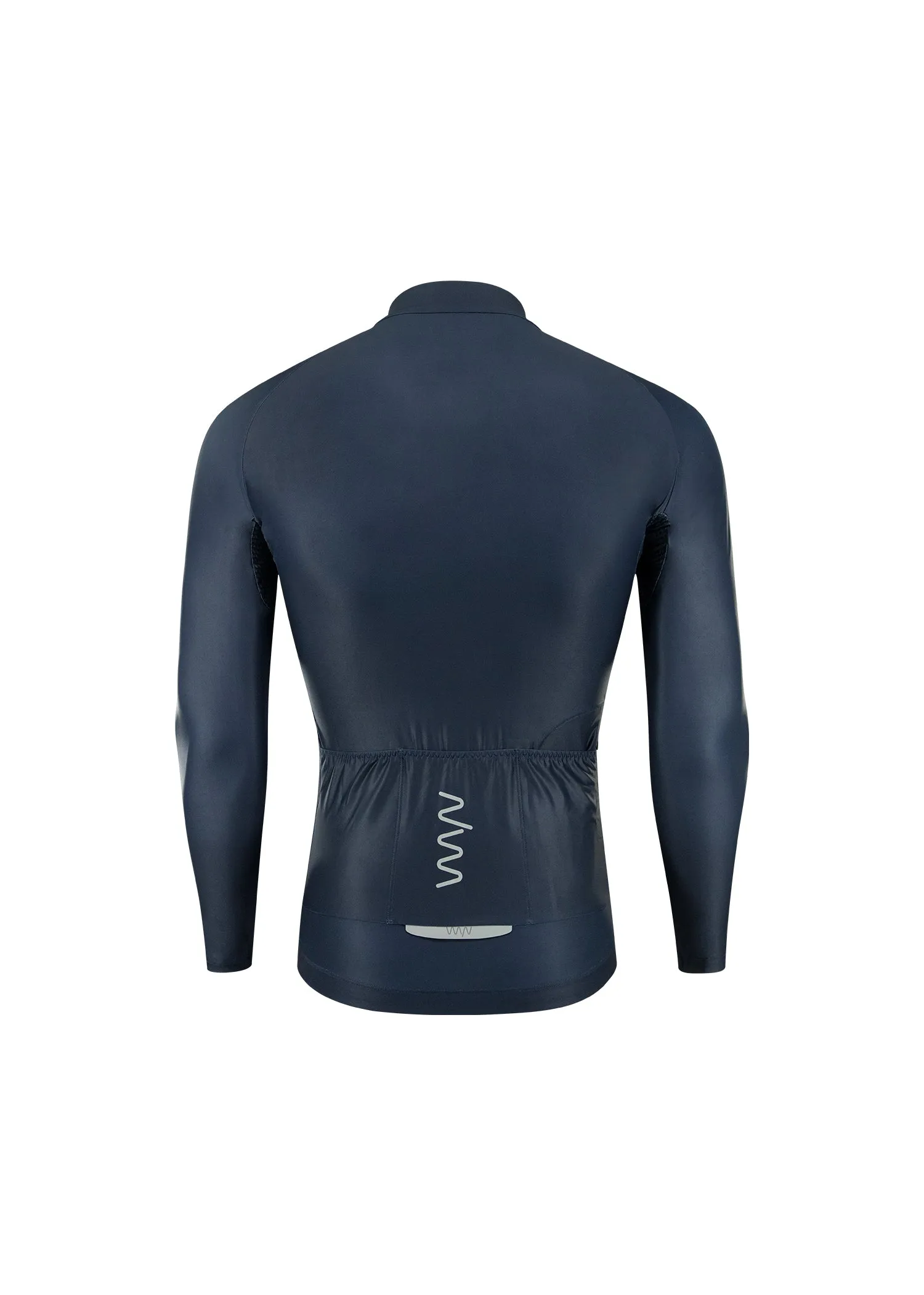 Men's Lightweight Long Sleeve Cycling Jersey - Navy