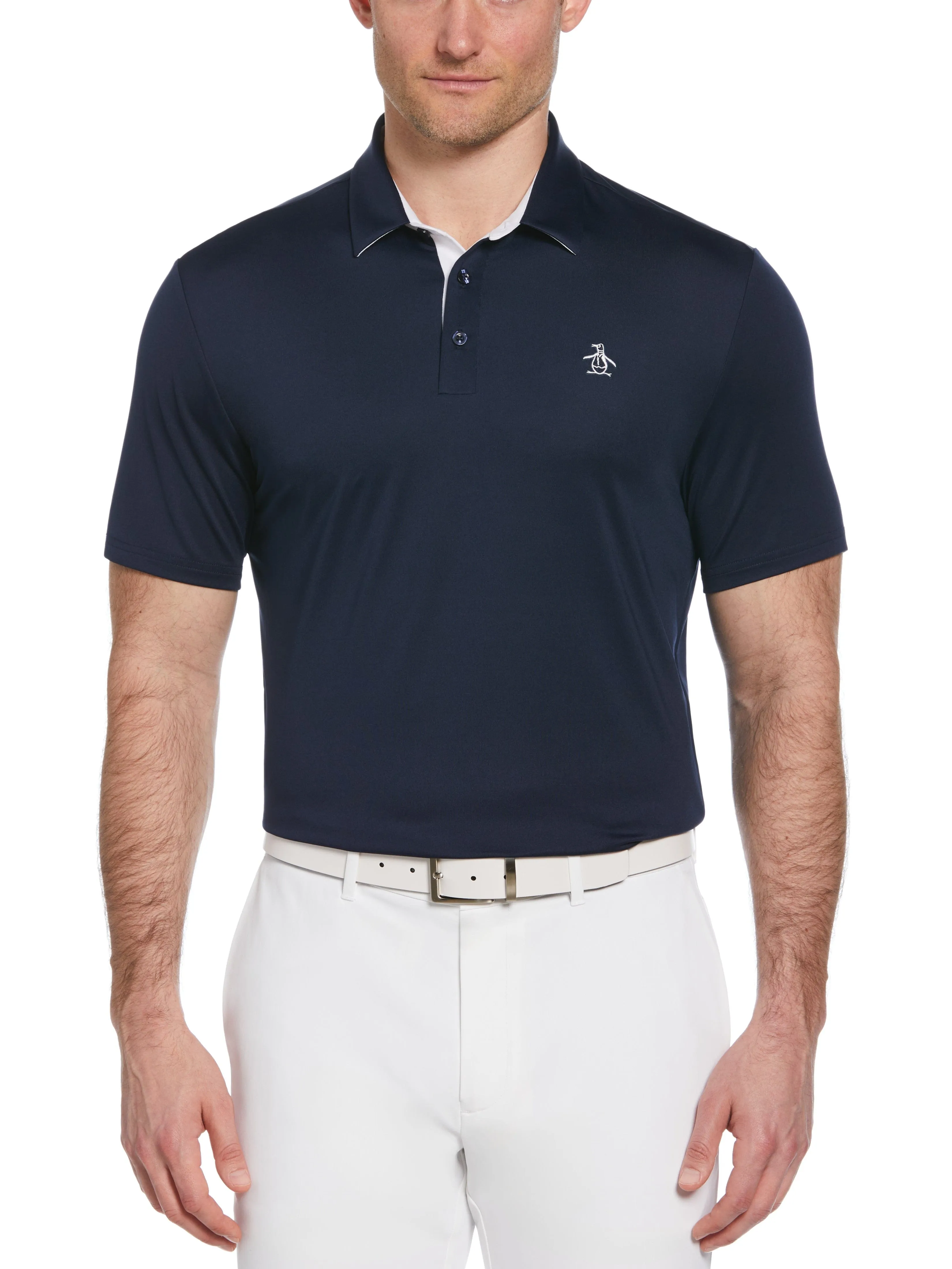 Men's Original Block Design Short Sleeve Golf Polo Shirt