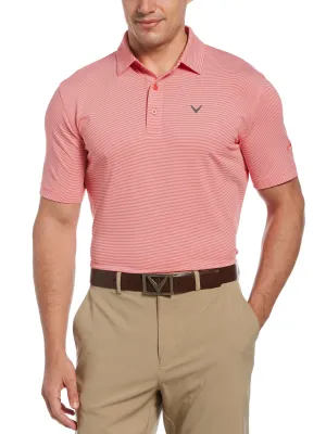 Mens Pro Spin Fine Line Stripe Polo