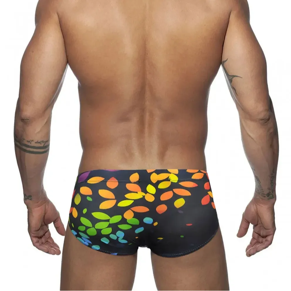 Men’s Rainbow Leafs Swim Briefs