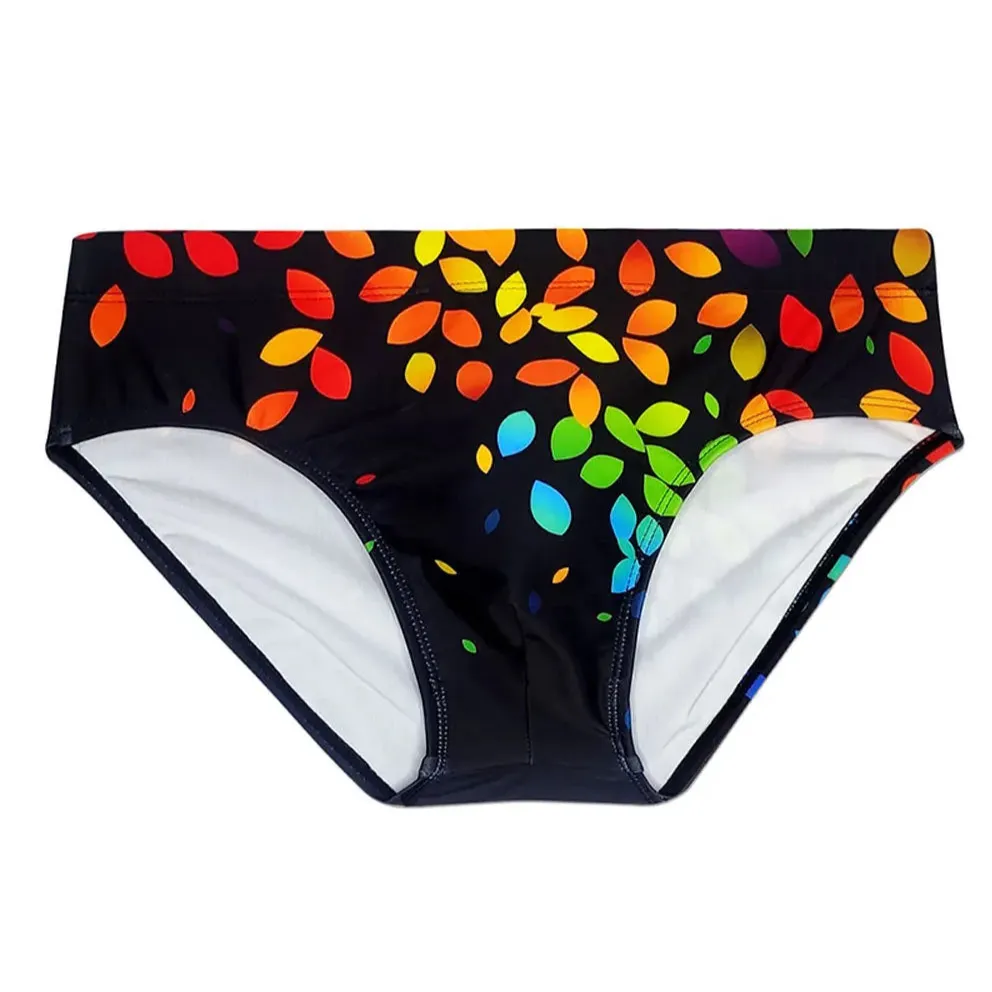 Men’s Rainbow Leafs Swim Briefs
