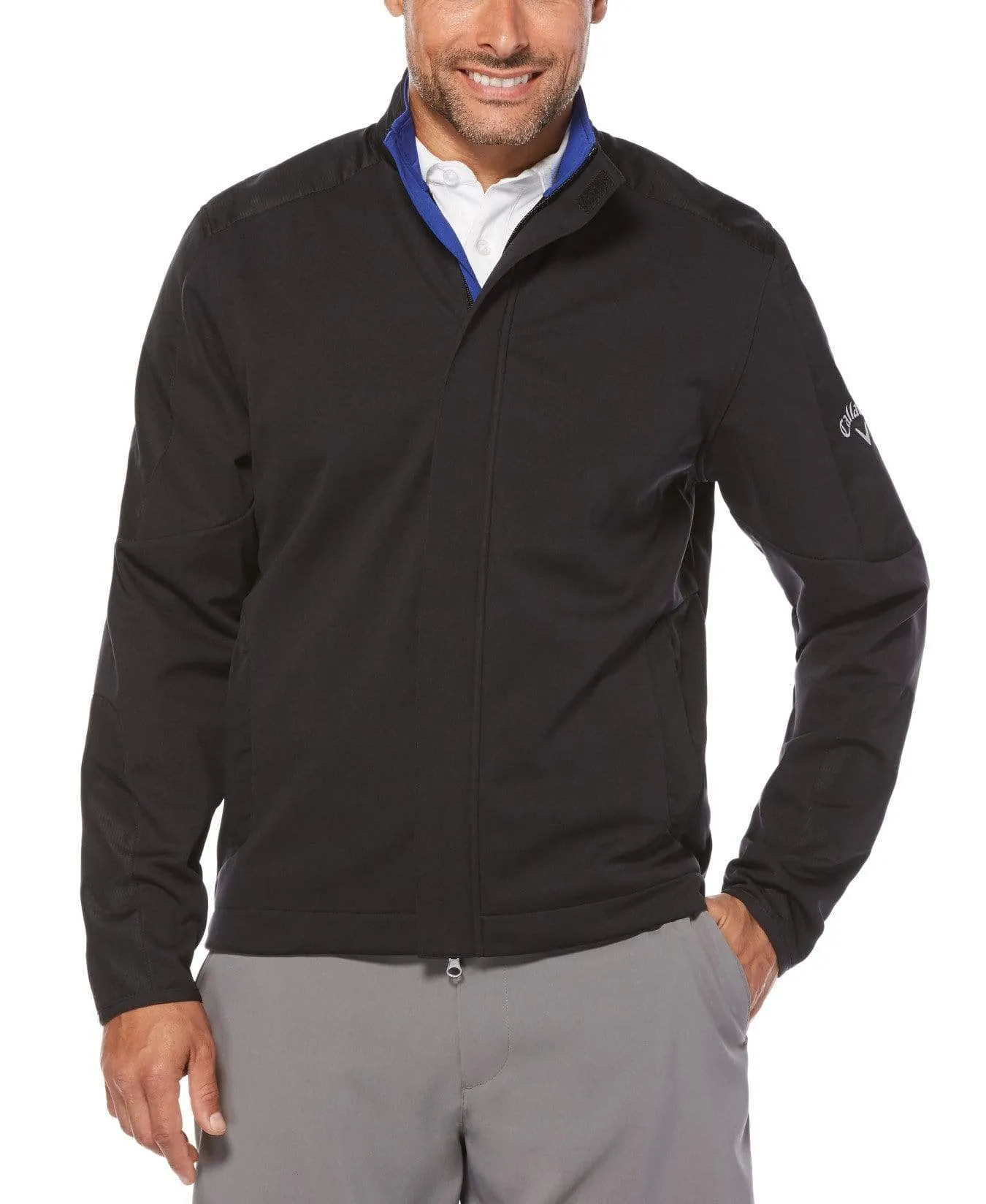 Mens Repel Patterned Soft Shell Jacket
