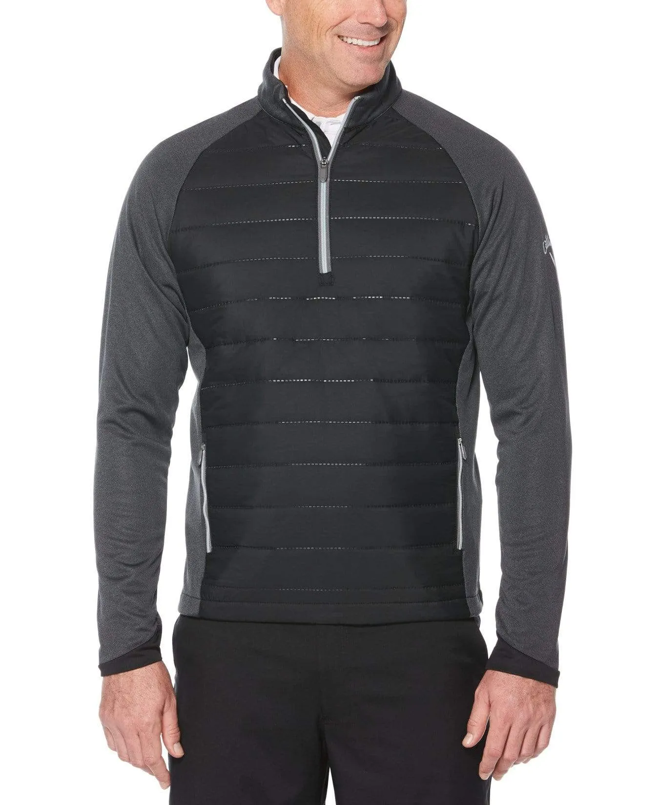 Mens Swing Tech™ Mixed Media 1/4 Zip Pullover