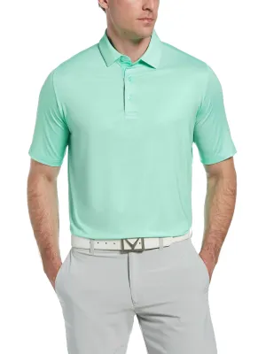 Mens Swing Tech™ Printed Gingham Polo