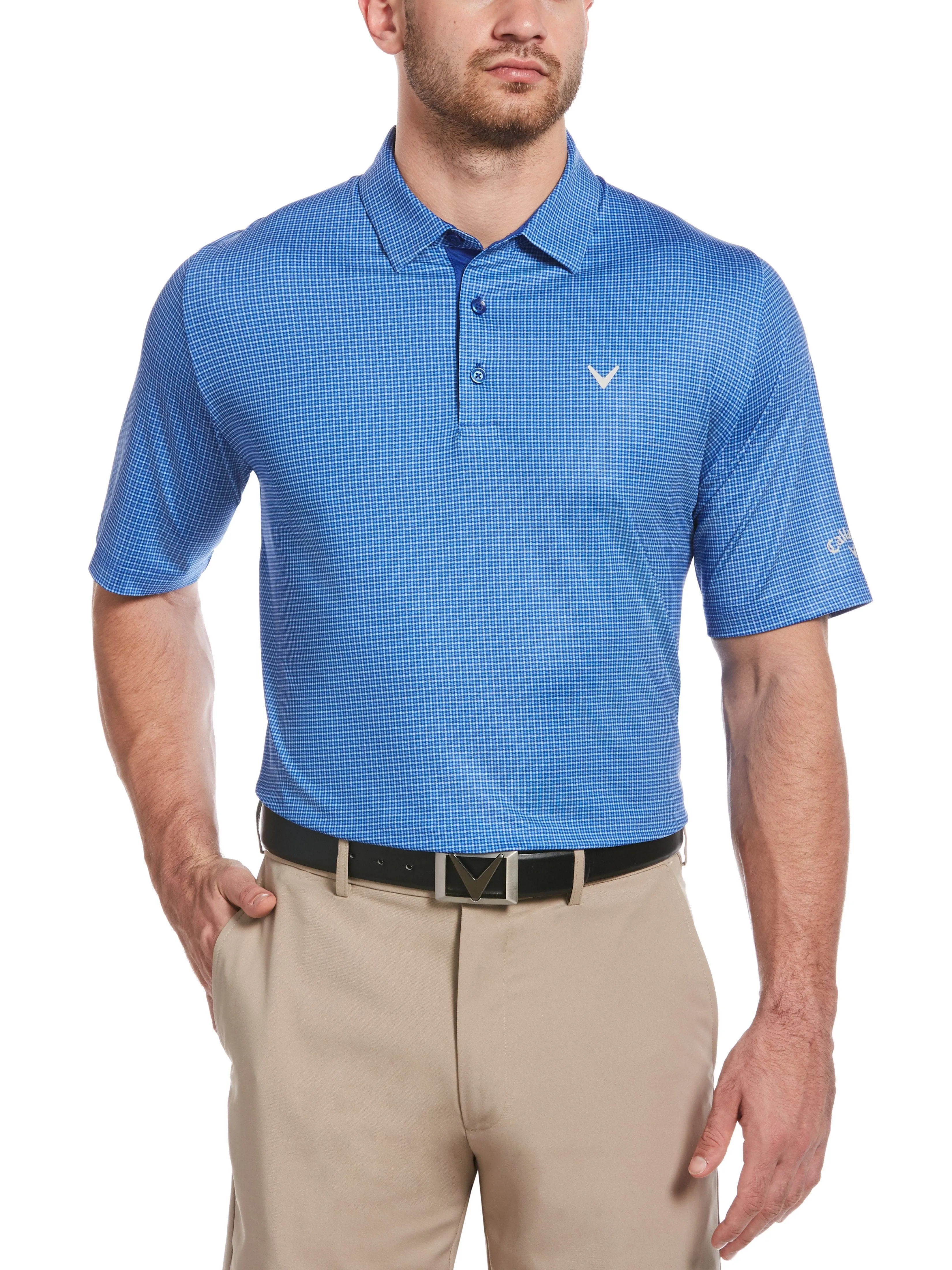 Mens Swing Tech™ Tattersall Polo