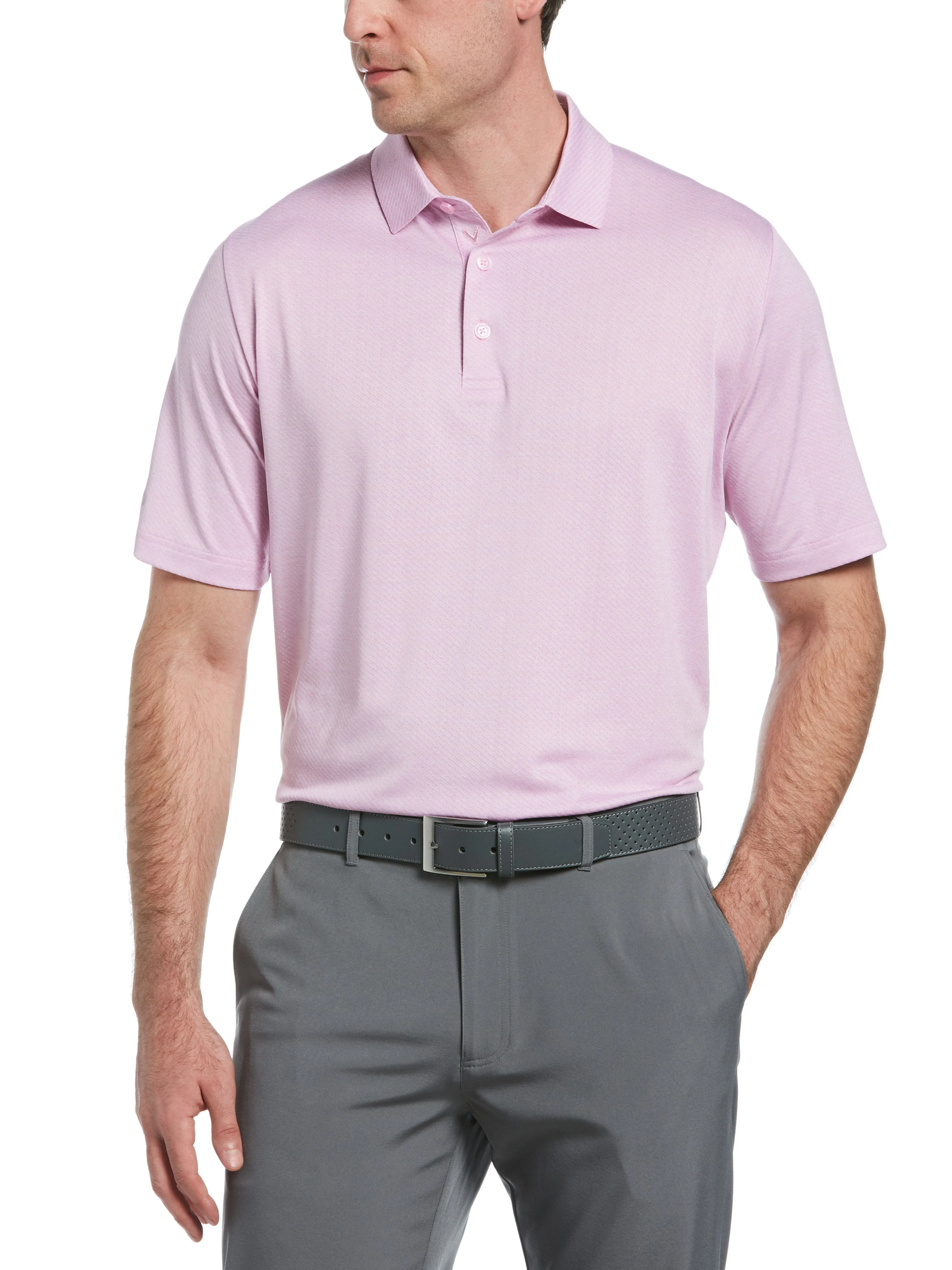 Mens Swing Tech™ Ventilated Heather Jacquard Polo
