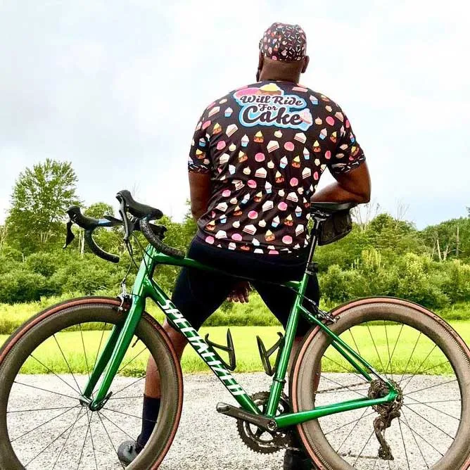 Mens Will Ride For Cake Cycling Jersey