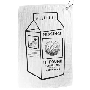 Milk Carton Golf Towel