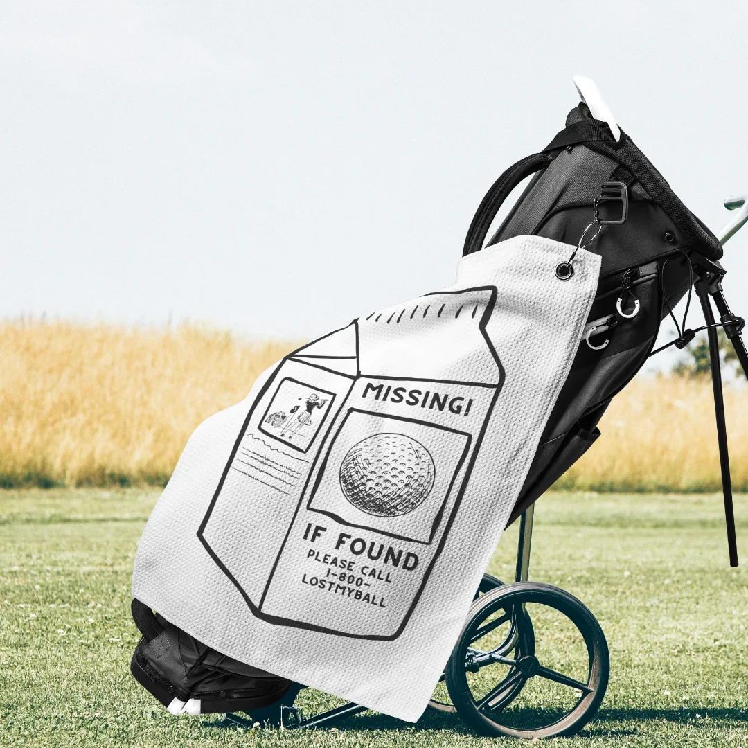 Milk Carton Golf Towel