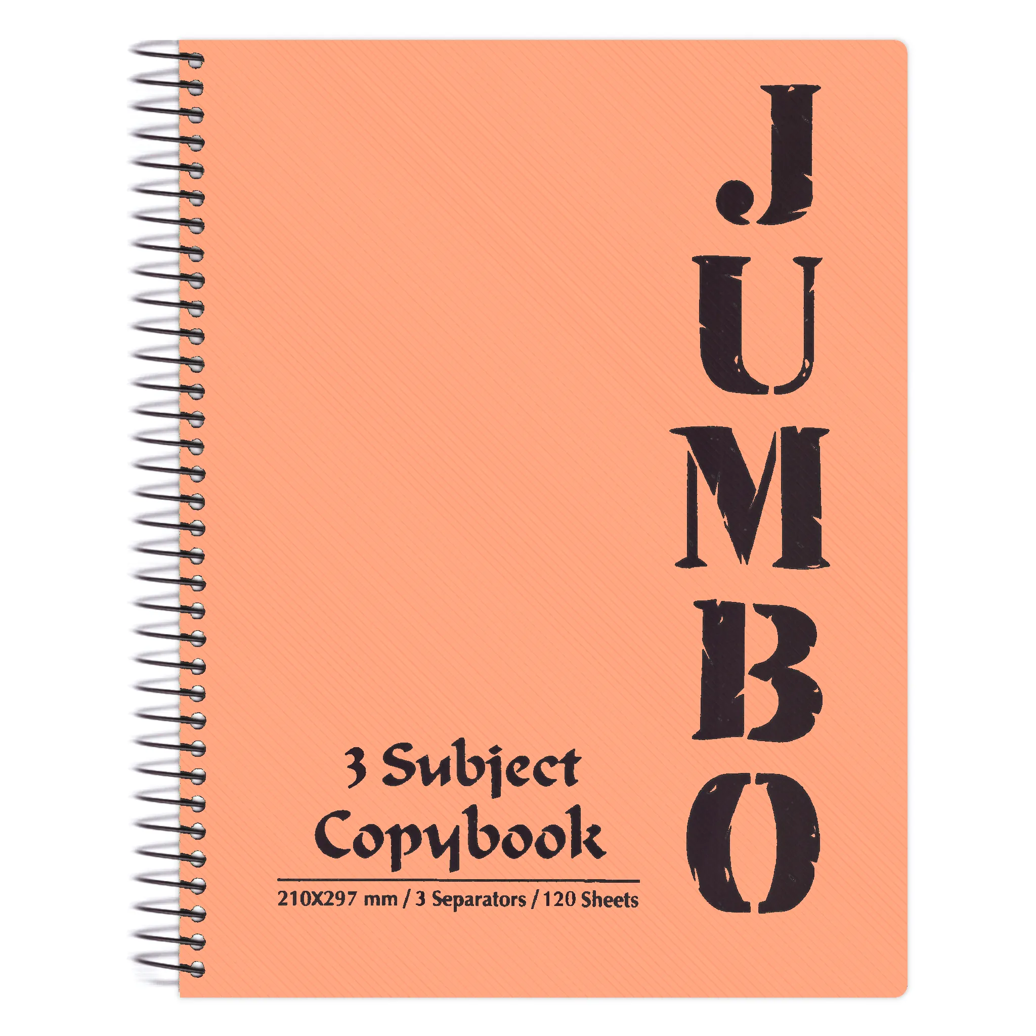 Mintra Jumbo Spiral Notebook 3 Subjects 120 Sheets A4