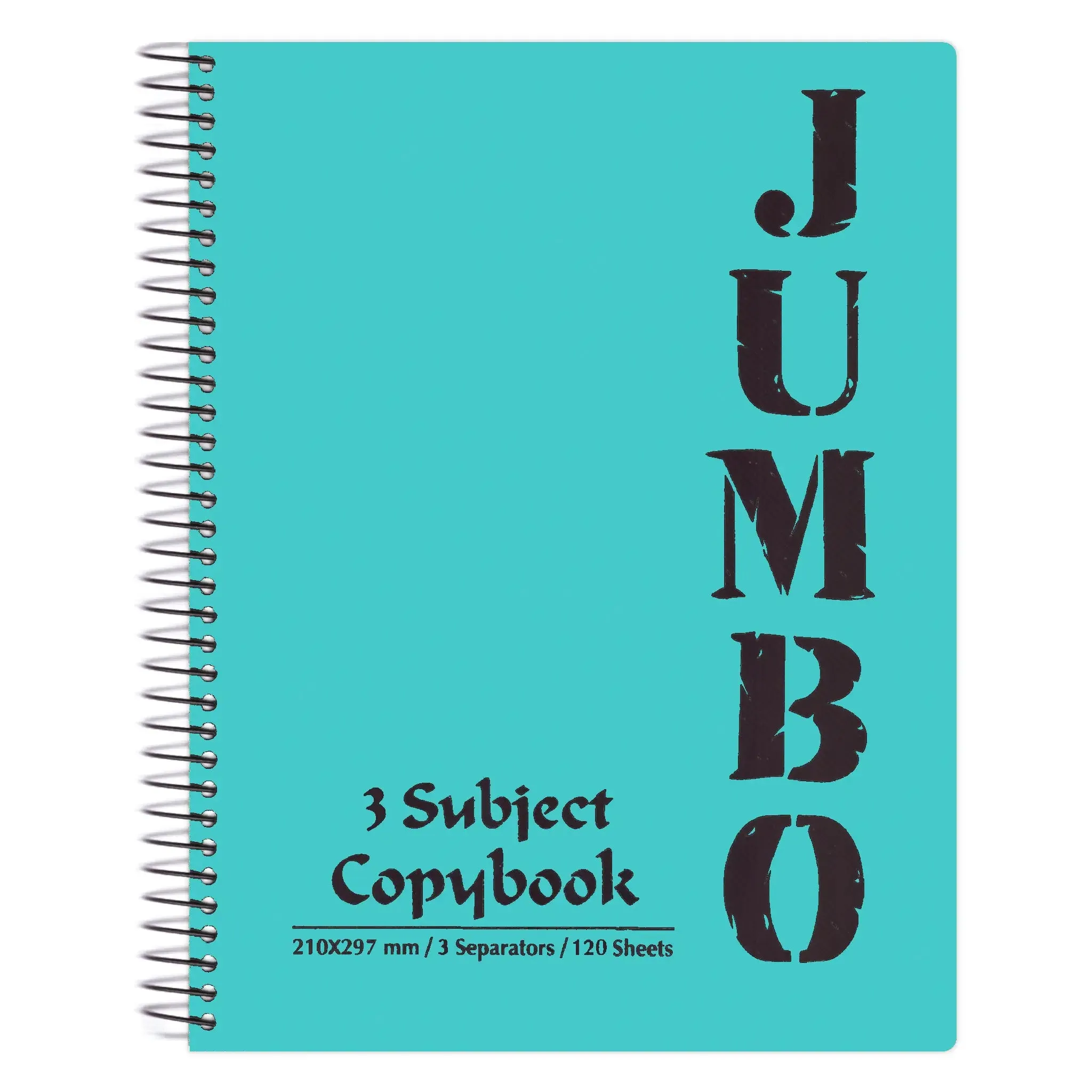 Mintra Jumbo Spiral Notebook 3 Subjects 120 Sheets A4