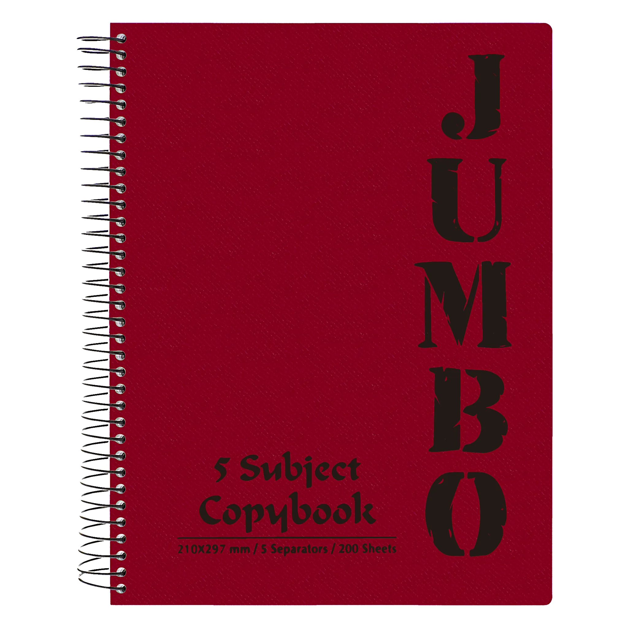 Mintra Jumbo Spiral Notebook 5 Subjects 200 Sheets A4