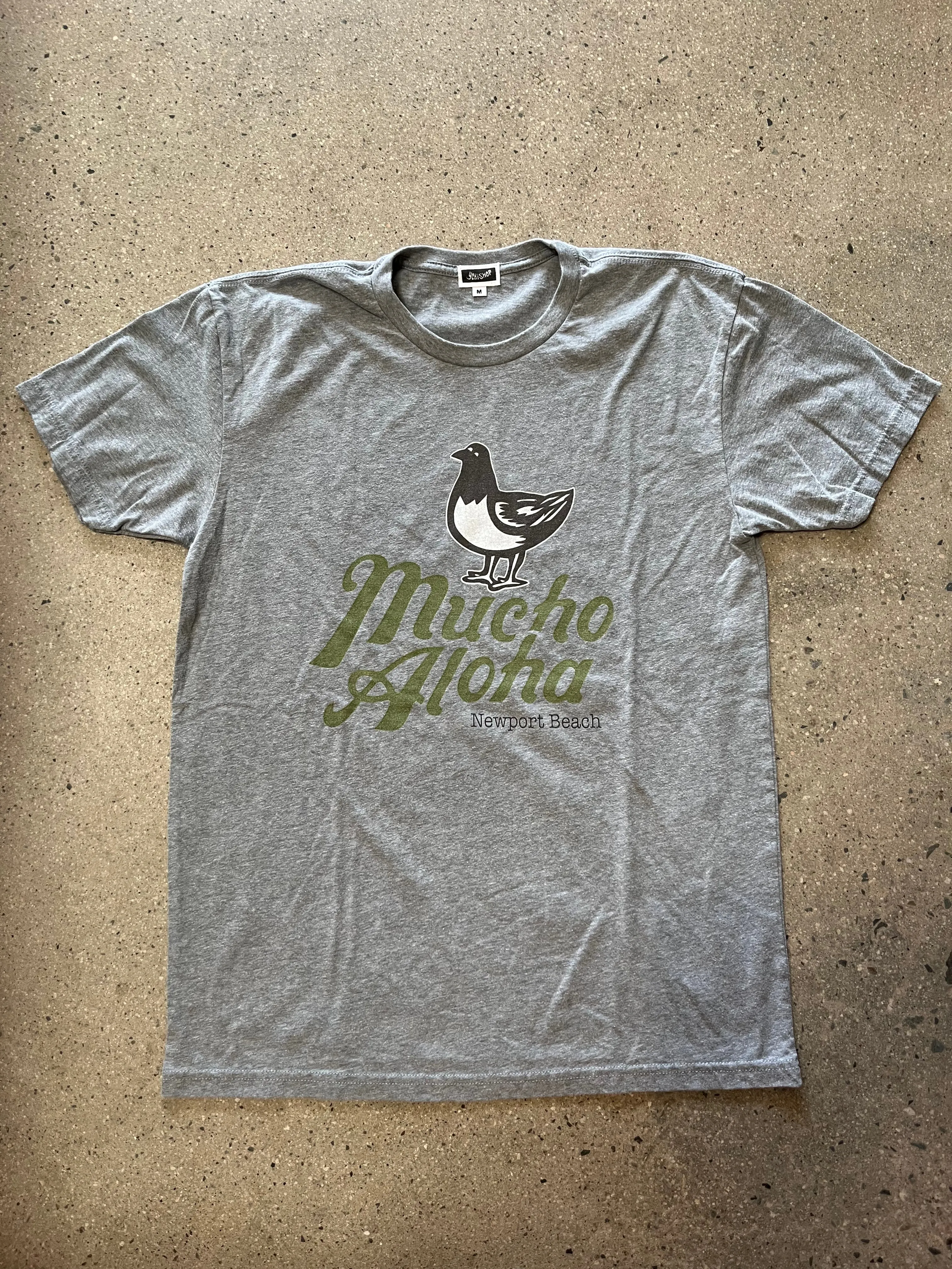 Mucho Aloha By Yokishop Newport Beach Short Sleeve T- Heather