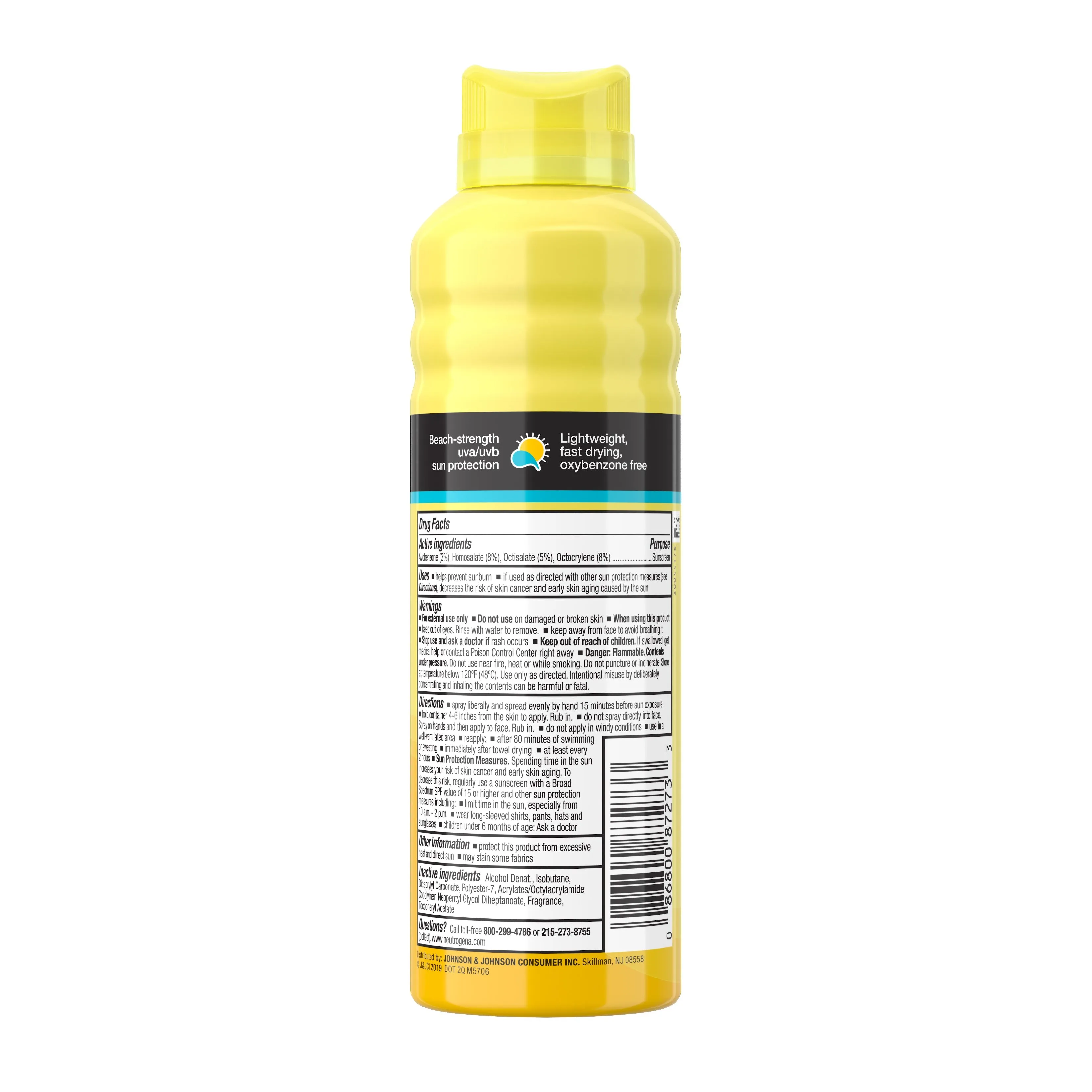 Neutrogena Beach Defense Spray Sunscreen Broad Spectrum SPF 30
