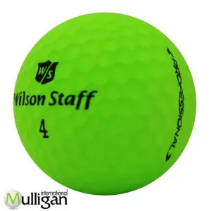 New set of 12 Mulligan - Wilson Staff Duo Professional - Green Golf Balls!