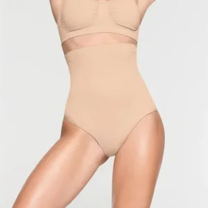 NEW Skims Core Control High Waist Brief in Mica Neutral Cream