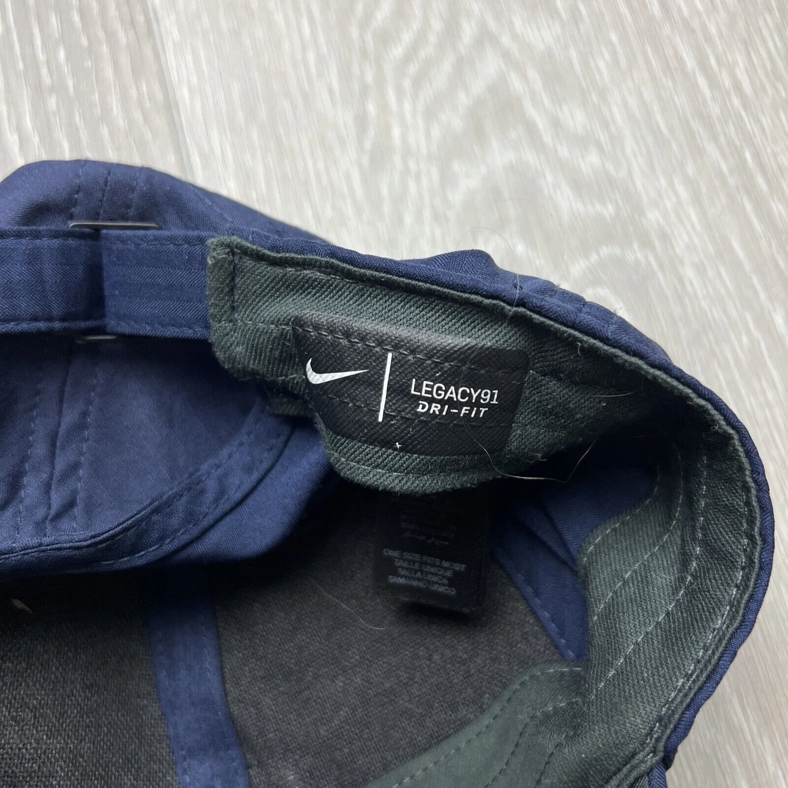 Nike Golf Dri-fit Legacy 91 Performance Adjustable Navy Blue Cap Hat