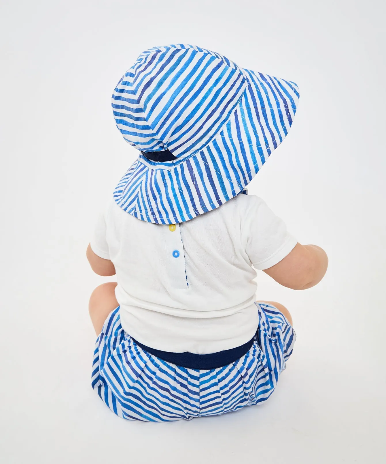 Noe Baby Hat, Painted Stripe