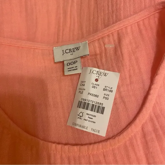 NWT J Crew Factory Belted Gauze Midi Dress
