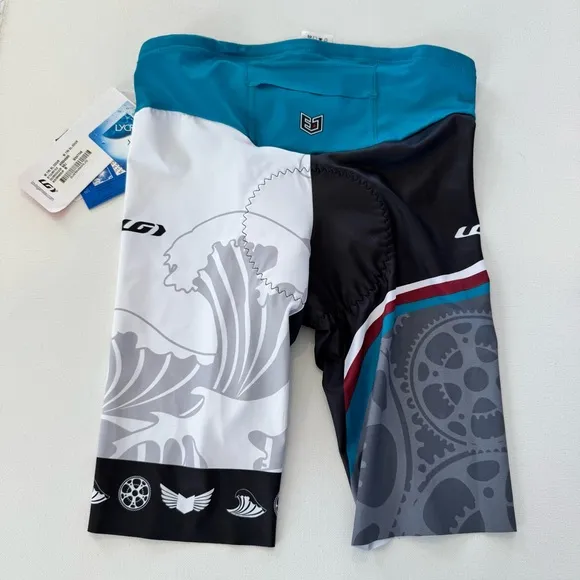 NWT Louis Garneau Tri Cycling El Cour Padded Shorts Women's M Coldback Tech