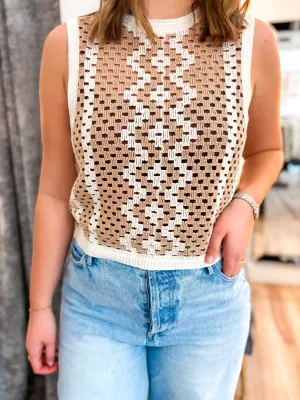 Oasis Crochet Top - Natural
