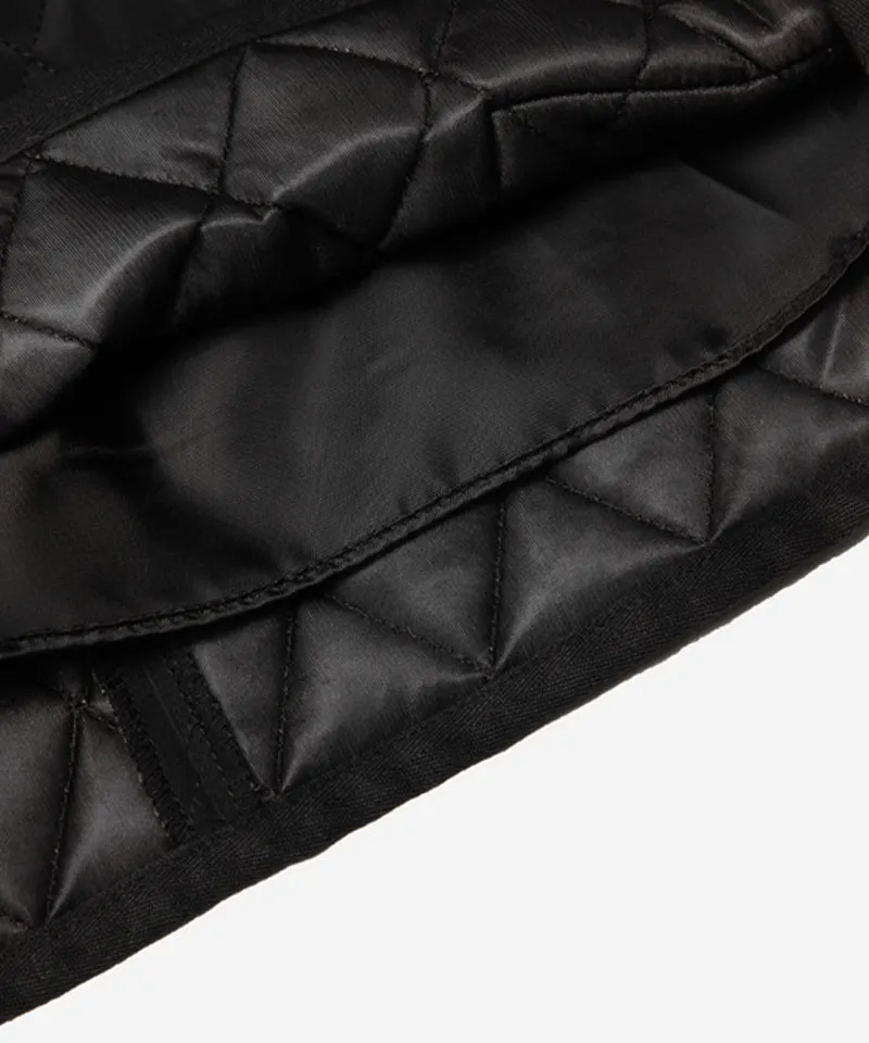 OBER Golf Diamond Quilting Padded Shorts - Black
