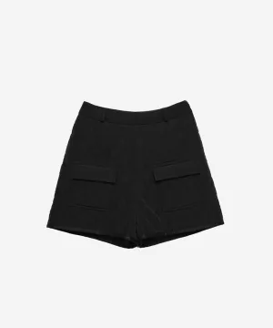 OBER Golf Diamond Quilting Padded Shorts - Black