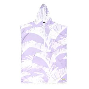 OCEAN AND EARTH Front Zip hooded poncho - Womens - Pale Violet