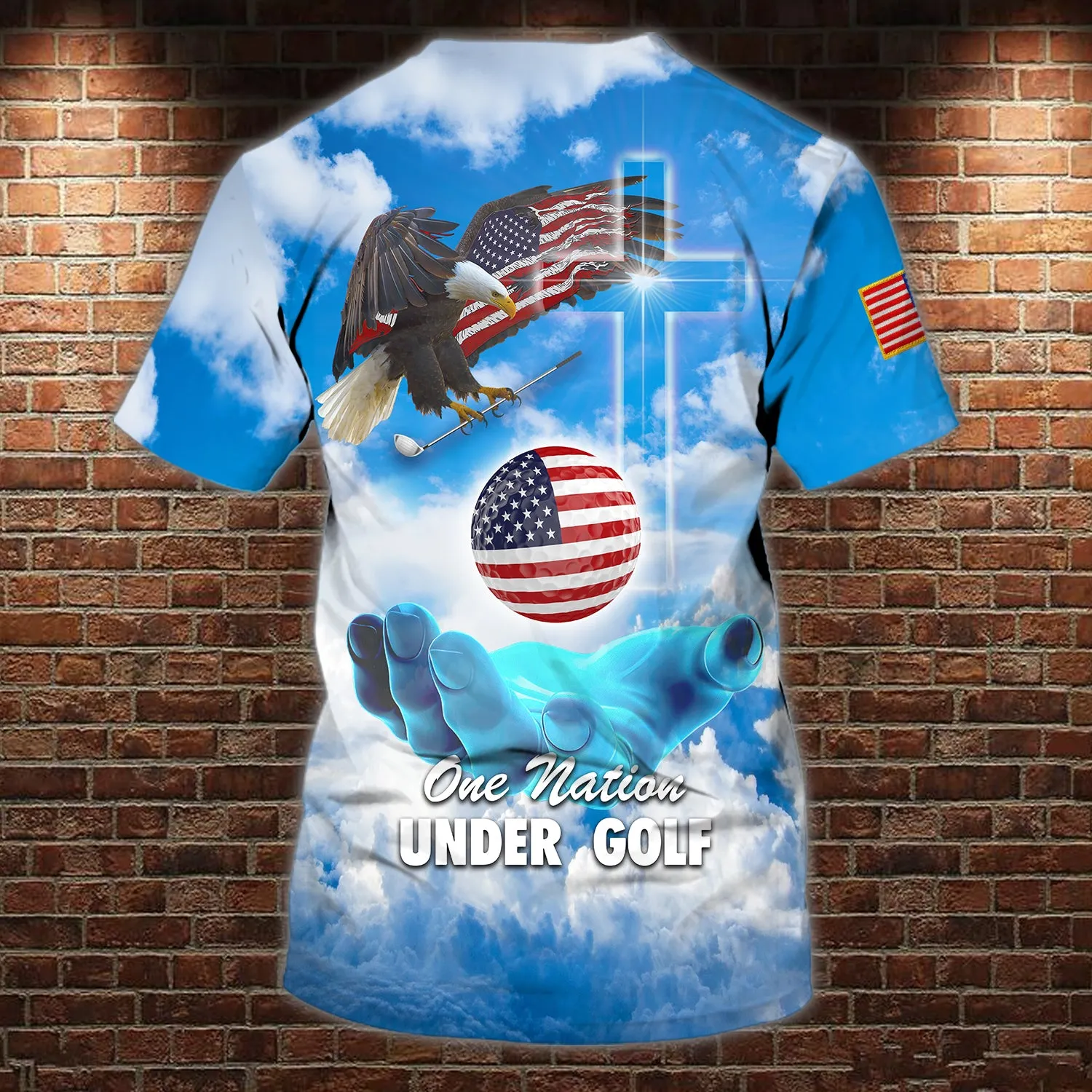 One Nation Under Golf - Personalized Name 3D Tshirt 16 - Nvc97